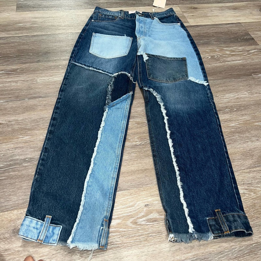 Patchwork Denim Jeans - image 6